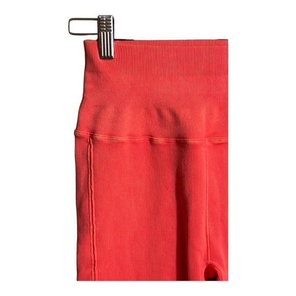 Daily Practice by Anthropologie High Waisted Ribbed Leggings in‎ Peach Size XS/S - Picture 4 of 8